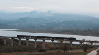 D345 1142 Lago di Conza tramonto