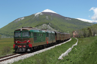Dopo la sosta a Palena, il primo convoglio riparte verso Roccaraso e poi Castel di Sangro