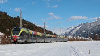 ETR 170 Flirt SAD sul curvone di Tassenbach