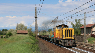 Treno cantiere di rotaie Vergiate