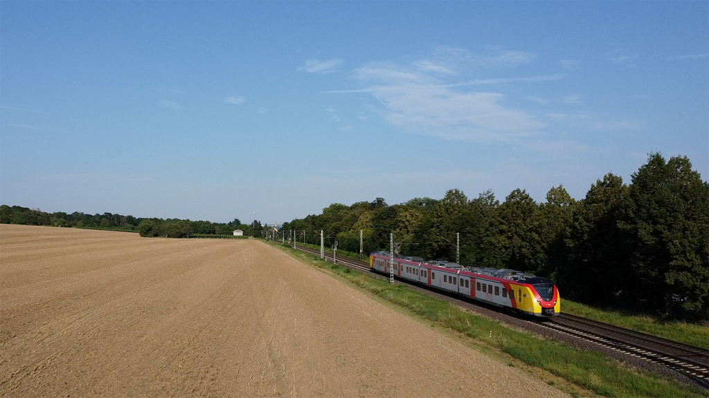 Alstom Coradia Continental ET167 HLBahn Eltville am Rhein Drone
