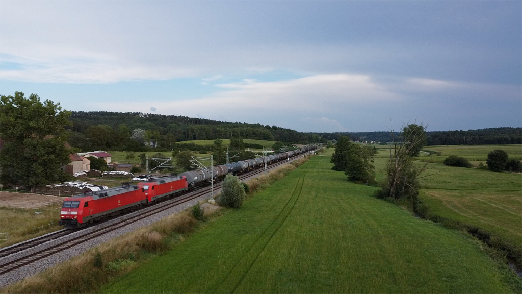 DB 152 043 e 107 Oberdachstetten Drone