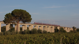 ETR 600 treno 6 viadotto sul Fiume Paglia