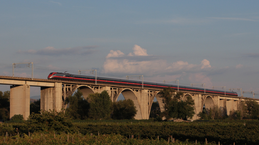 ETR 500 treno 59 Viadotto Paglia