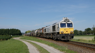 Class 66 441 con treno merci a Heiligenstatt