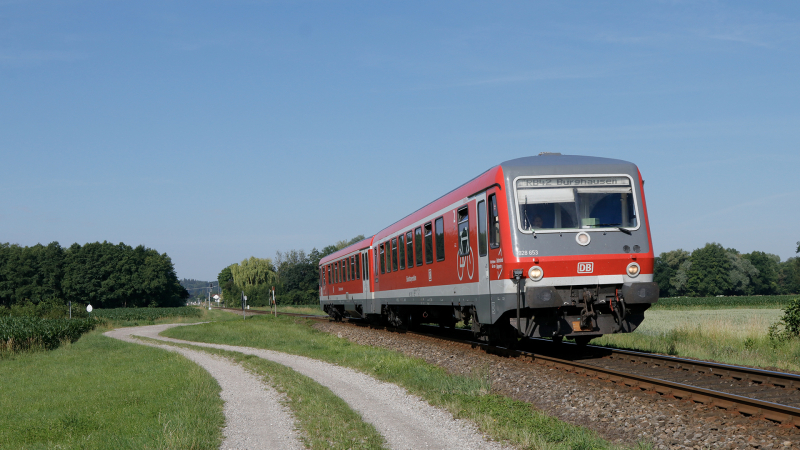 DB 628 653 sulla RB42 a Heiligenstatt