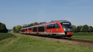 DB 642 209 e 642 210 sulla RB42 a Heiligenstatt
