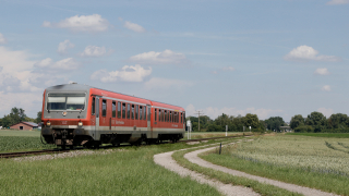 DB 628 626 in servizio regionale ad Altötting