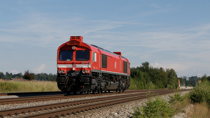 Class 66 458 isolata a Tüßling